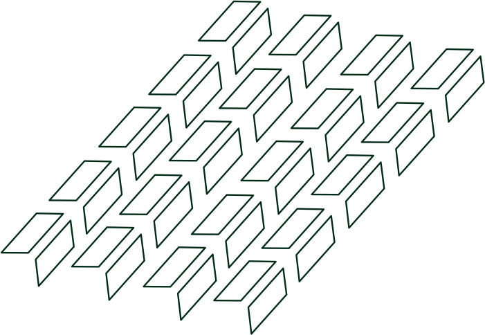 Pattern em linha verde escura sobre fundo branco