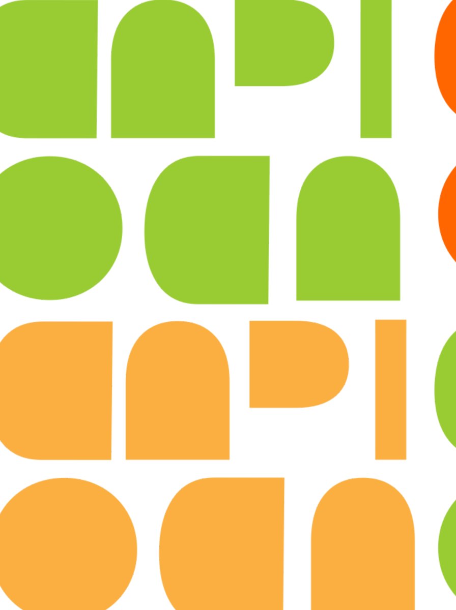 Pattern em laranja, laranja claro e lima sobre fundo branco